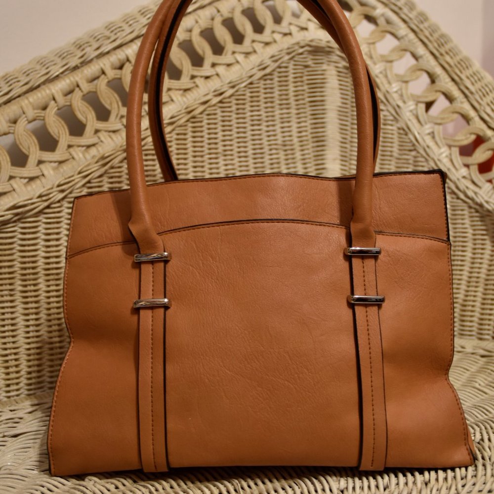 Tan Vegan Leather Purse